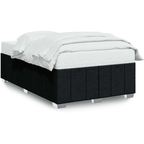 VidaXL Okvir kreveta crni 120 x 190 cm od tkanine Slike