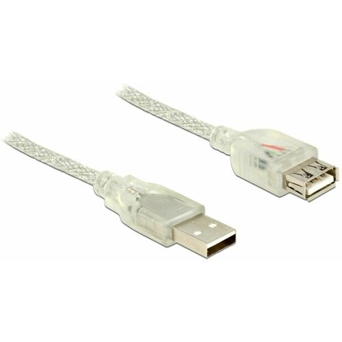 Delock Podalj&amp;scaron;ek USB A-A 3m transparent dvojno oklopljen 83884 Slike