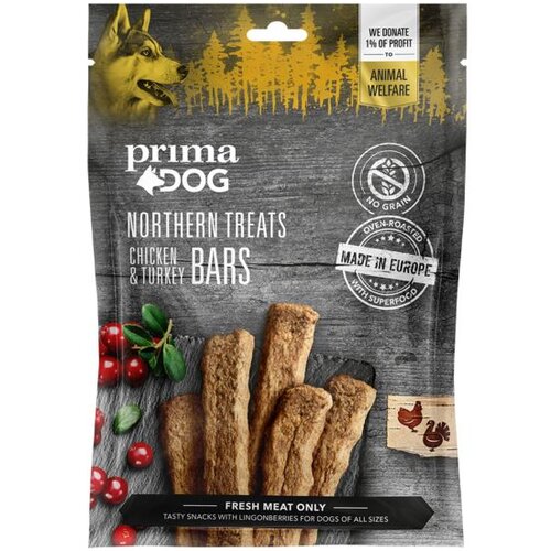 Prima Northern treats Bars - Chicken and Turkey 80g Slike
