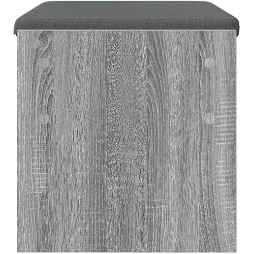  Klupa za hodnik s jastukom Siva Sonoma 63 x 38 x 40 cm Slike