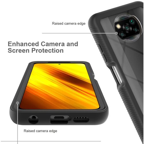  Techsuit - Defense360 Pro + Screen Protector - Xiaomi Poco X3 / Poco X3 NFC / Poco X3 Pro - crna Slike