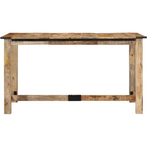  Blagovaonski stol 140 x 70 x 75 cm masivnog drvo manga Slike