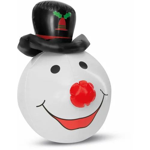Family Christmas Napihljiva glava snežaka z modro / rdečo LED lučko Ø35 x 50 cm