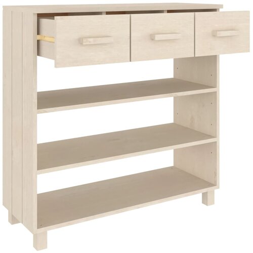  Konzolni stol HAMAR boja meda 90x35x90 cm od masivne borovine Slike