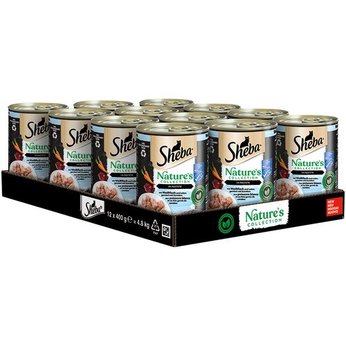 Sheba Nature's Collection 12 x 400 g - Bela riba in jetra s korenjem Cene