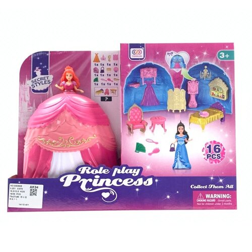 Ozzo carriage, lutka, set, bal za princeze, pink haljina Slike