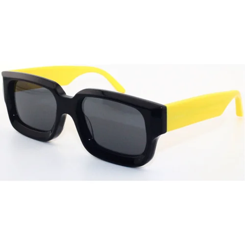 Leziff Occhiali da Sole Valencia M4554 C03 Nero Giallo Crna