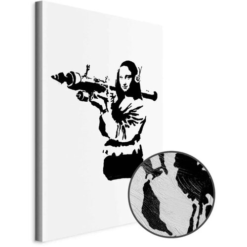  Slika - Banksy Mona Lisa with Rocket Launcher (1 Part) Vertical 80x120 Premium Print Cijene