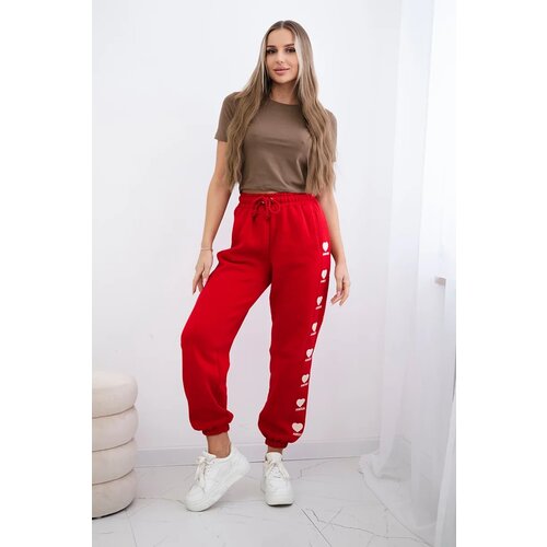 Kesi Cotton pants Amour red Cene