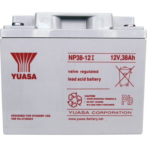 Yuasa svinčev akumulator 12 v 38 ah NP38-12 svinčevo-koprenast (agm) 197 x 170 x 165 mm M5-vijačni priklop\, brez vzdrževanja, (20438360) Slike