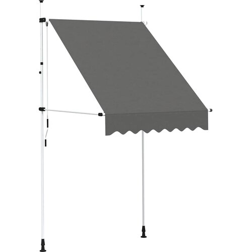 Tenda na ručno uvlačenje 150 cm antracit Slike