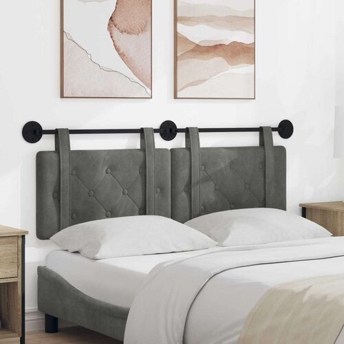  Držeće uzglavlje Zidne Tamno siva 150 x 55 x 5 cm Baršun - Tamno siva 140 cm bez LED Cene