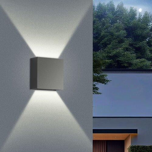  Brilagi - LED spolja&amp;scaron;nje zidno svetlo DOUBLERAY LED/4W/230V antracit IP65 Slike