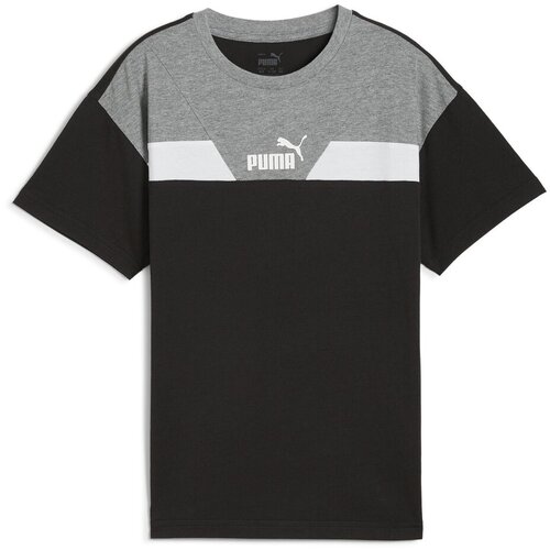Puma POWER COLORBLOCK TEE Crna Slike