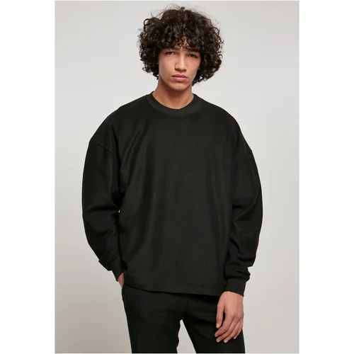 UC Men Rib Terry Boxy Crew black