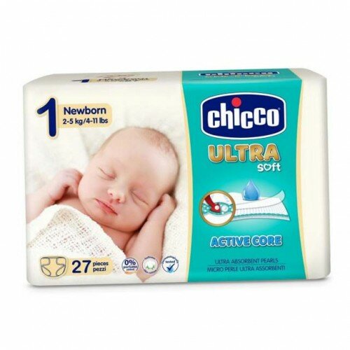 Chicco pelene za bebe ultra newbord 2 - 5kg, 27kom Slike