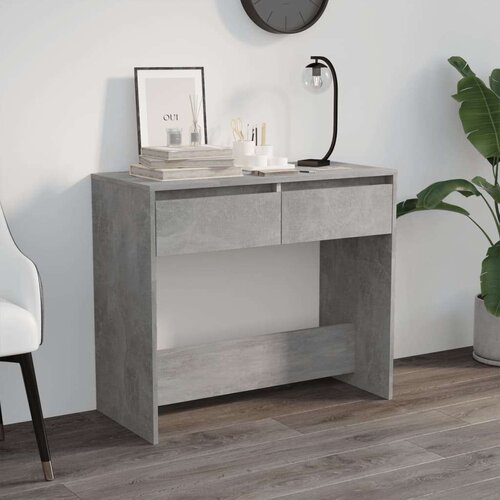vidaXL Konzolna mizica betonsko siva 89x41x76,5 cm jeklo Cene