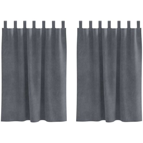 VidaXL Zavjese Super svjetlosive Poliester 140 x 140 cm Slike