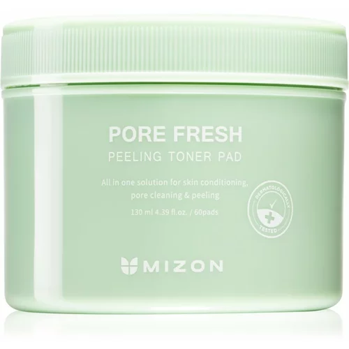 Mizon Pore Fresh blazinice za piling lica za osjetljivo lice sklono aknama 60 kom