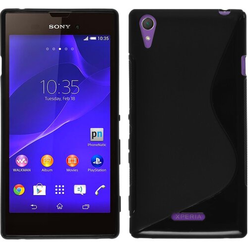  Gumijasti / gel etui S-Line za Sony Xperia T3 - črni Slike