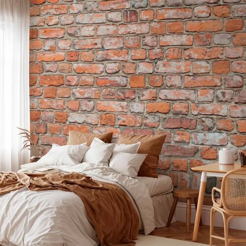  Foto tapeta - Loft Wall - Pattern Imitating an Old Red Brick 400x280 Standard Slike