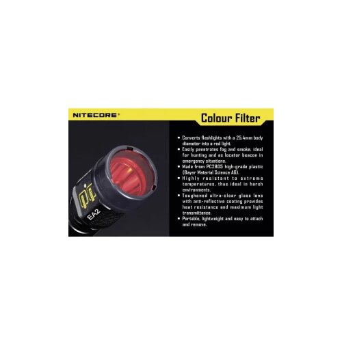 Nitecore NITNFB25 filter u boji EC1, EC2, EA1, EA2, MT2C, P12, SRT3, SRT5 i svjetiljke &Oslash; 25 mm plava boja Cijene
