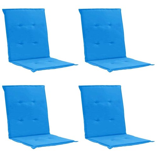  Jastuci za vrtne stolice 4 kom plavi 100 x 50 x 3 cm od tkanine Slike