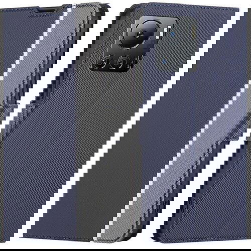 INORCO Ovitek za telefon s teksturo keperja proti praskam za Infinix Note 12 VIP 4G, stojalo za kartice, usnjena torbica TPU+PU, (22036488) Slike