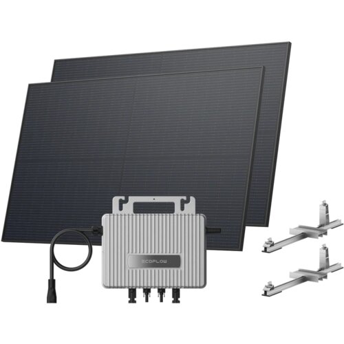 ECOFLOW Stream - Solarna Elektrana za Krov - Ravan - Mikroinverter + 2x450W Solarni Paneli Cijene