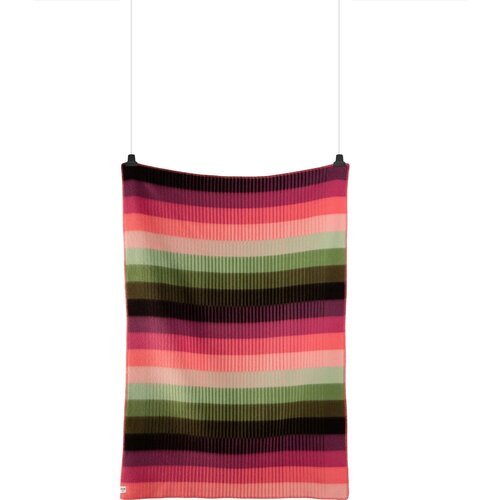 Røros Tweed Volnena odeja Åsmund Gradient - Pink/Green Cene
