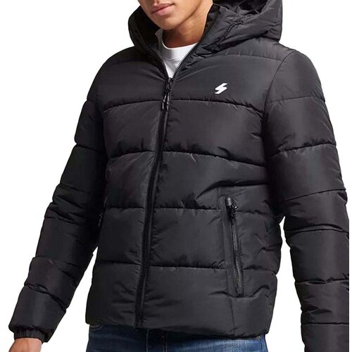 Superdry Zimska jakna črna / bela Slike