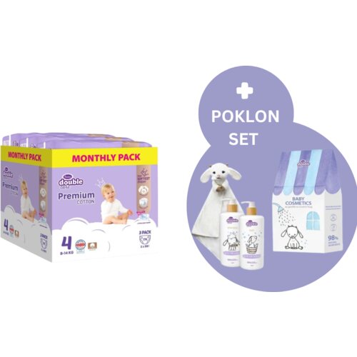 Violeta Pelene Premium Monthly 4, 174 komada + Poklon set (Šampon, Kupka i Igračkica za decu) Cene