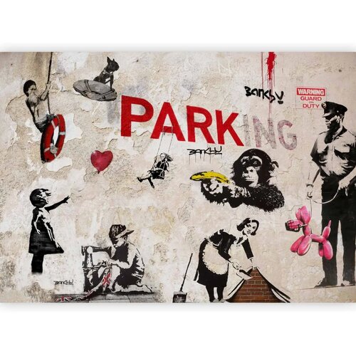  Foto tapeta - [Banksy] Graffiti Collage 400x280 Standard Cene