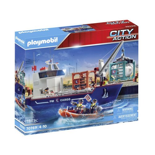 Playmobil city action kargo brod i čamac ( 32481 ) Slike