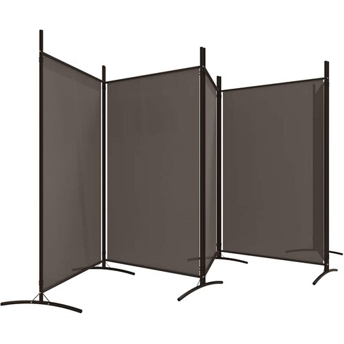  pregrada s 5 panela antracit 433x180 cm od tkanine Slike