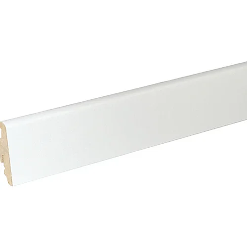 MM podna kutna lajsna FU60L uni bijela (2,4 m x 19 mm x 58 mm, ravni oblik)