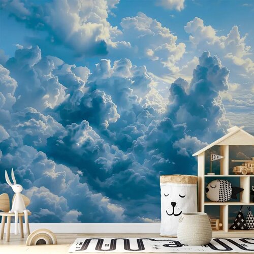  Foto tapeta - Ocean in the Air: Waving Clouds Reflecting Morning Light 350x256 Cijene