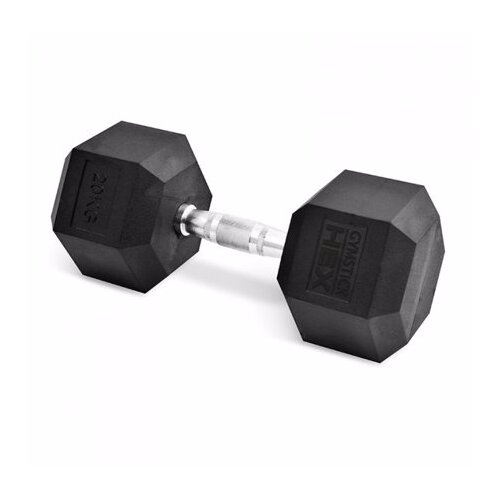 Gymstick heksagonalna gumijasta utež, 40 kg, (20515187) Slike