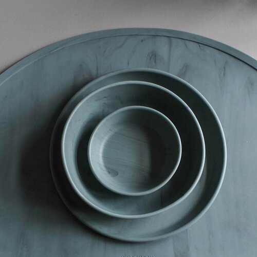 Eeveve&amp;reg; silikonska zdjelica small marble seiheki green Slike