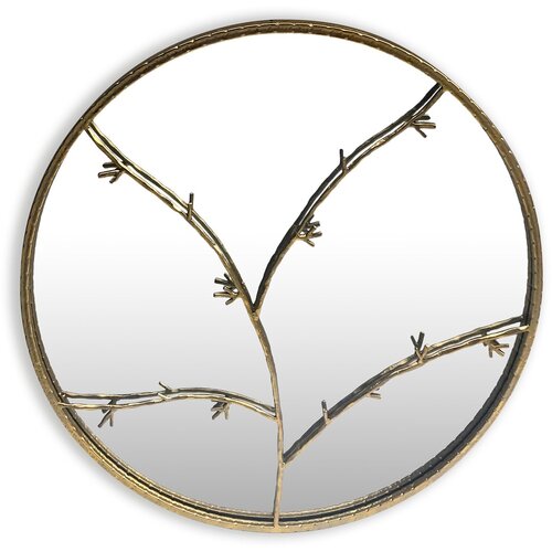 Casa Chic berkeley Zidno ogledalo s okruglim metalnim okvirom &amp;Oslash; 80 cm Dizajn grana Slike