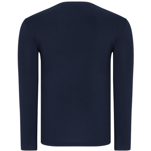 Dewberry TRIPLE SET T8587 V COLLAR MEN'S SWEATSHIRT-LACİVERT-LACİVERT-LACİVERT Cene