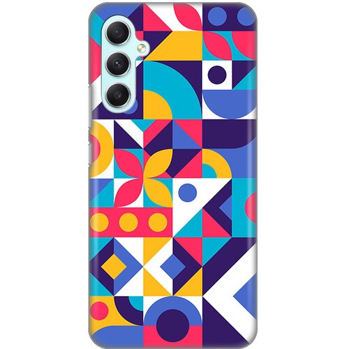 silikonska maska za Samsung A346B Galaxy A34 5G Colorful Mosaic Print Skin šarena Slike