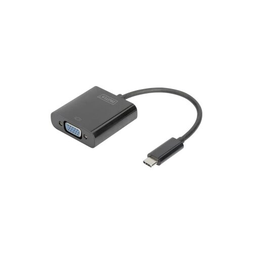 Digitus USB / VGA Adapter [1x Muški konektor USB-C™ - 1x Ženski konektor VGA] Crna Cijene