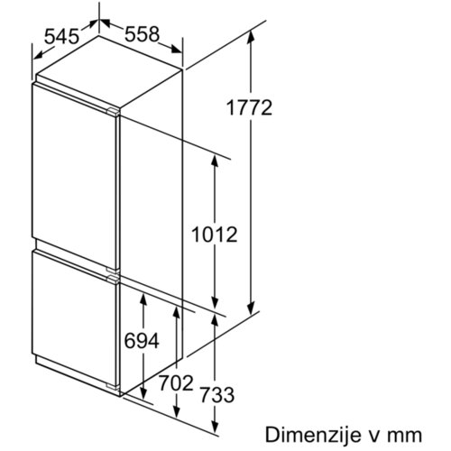 Bosch kombinovani frižider KIS86AFE0 Slike
