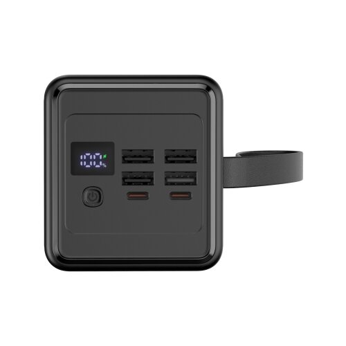 Power Bank 60000 mAh 20W PD 4xUSB-A + 2xUSB-C sa LED svetiljkom i USB-C kablom 1m Slike