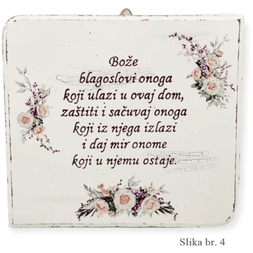  Blagoslov doma &ndash; unikatne drvene slike s rukom pisanim tekstom - 4. - 150104 Cijene