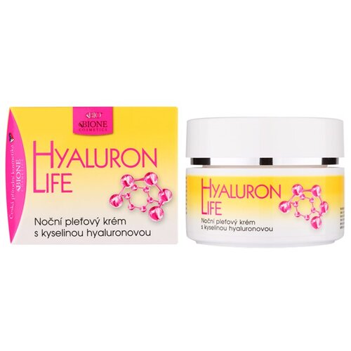 Bione Cosmetics Hyaluron Life nočna krema za obraz s hialuronsko kislino 51 ml Slike