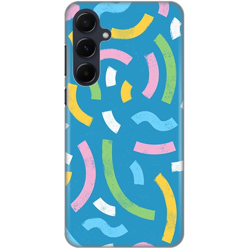  torbica silikonska print za samsung A556B galaxy A55 5G happy lines blue Cene