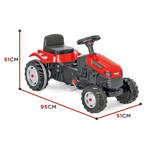 Woopie traktor na pedale - GoTrac crveni Slike