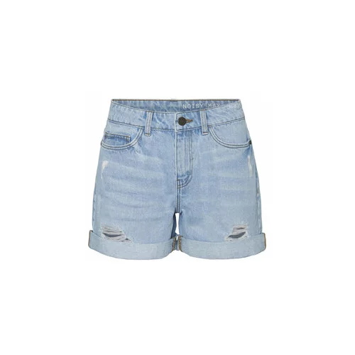 Noisy May Kratke hlače iz tkanine 27016474 Modra Regular Fit
